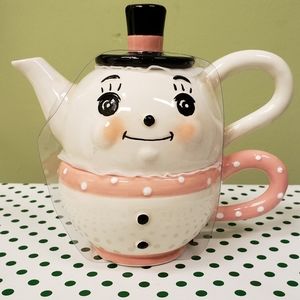 NWT Johanna Parker Pink Snowman 2021